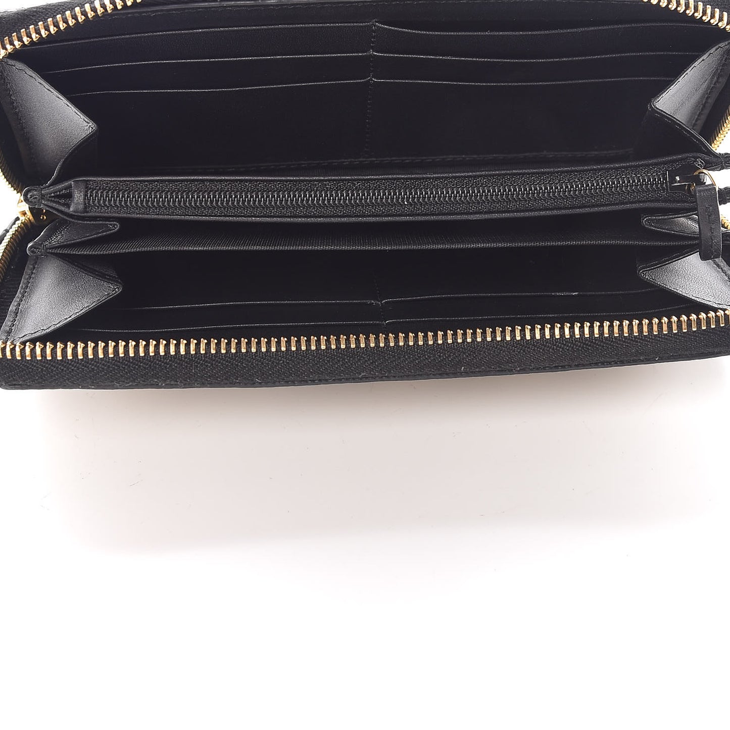 GG Supreme Monogram Bees Zip Around Wallet