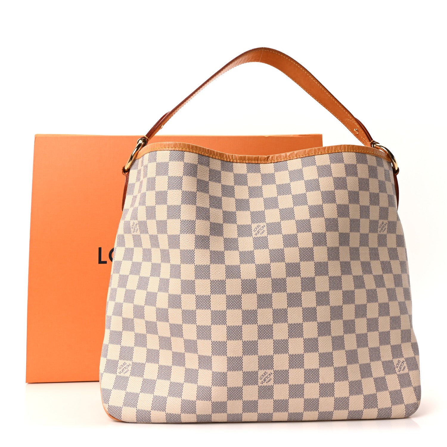 Louis Vuitton Damier Azur Delightful MM Rose Ballerine 11 of 11