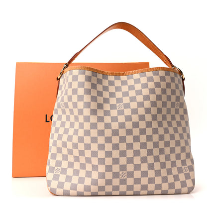 Louis Vuitton Damier Azur Delightful MM Rose Ballerine 11 of 11