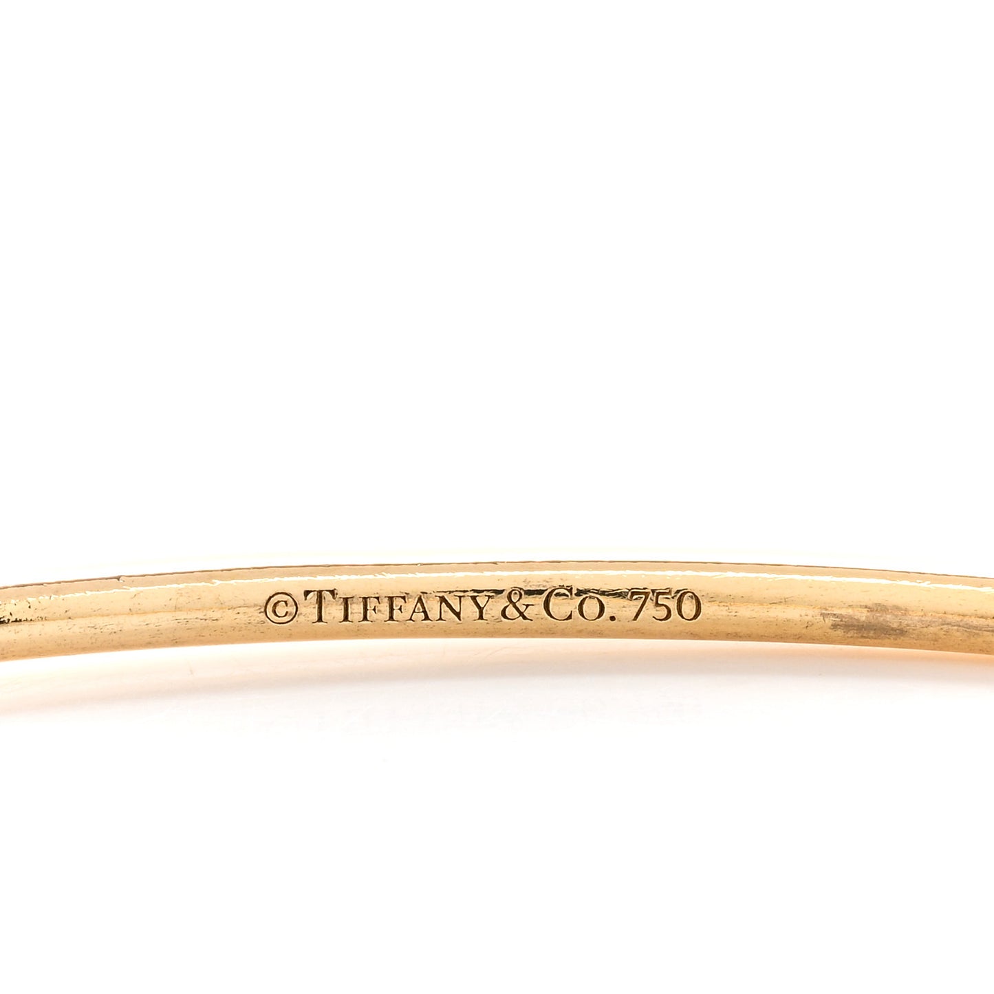 18K Yellow Gold Diamond Metro Hinged Bangle L