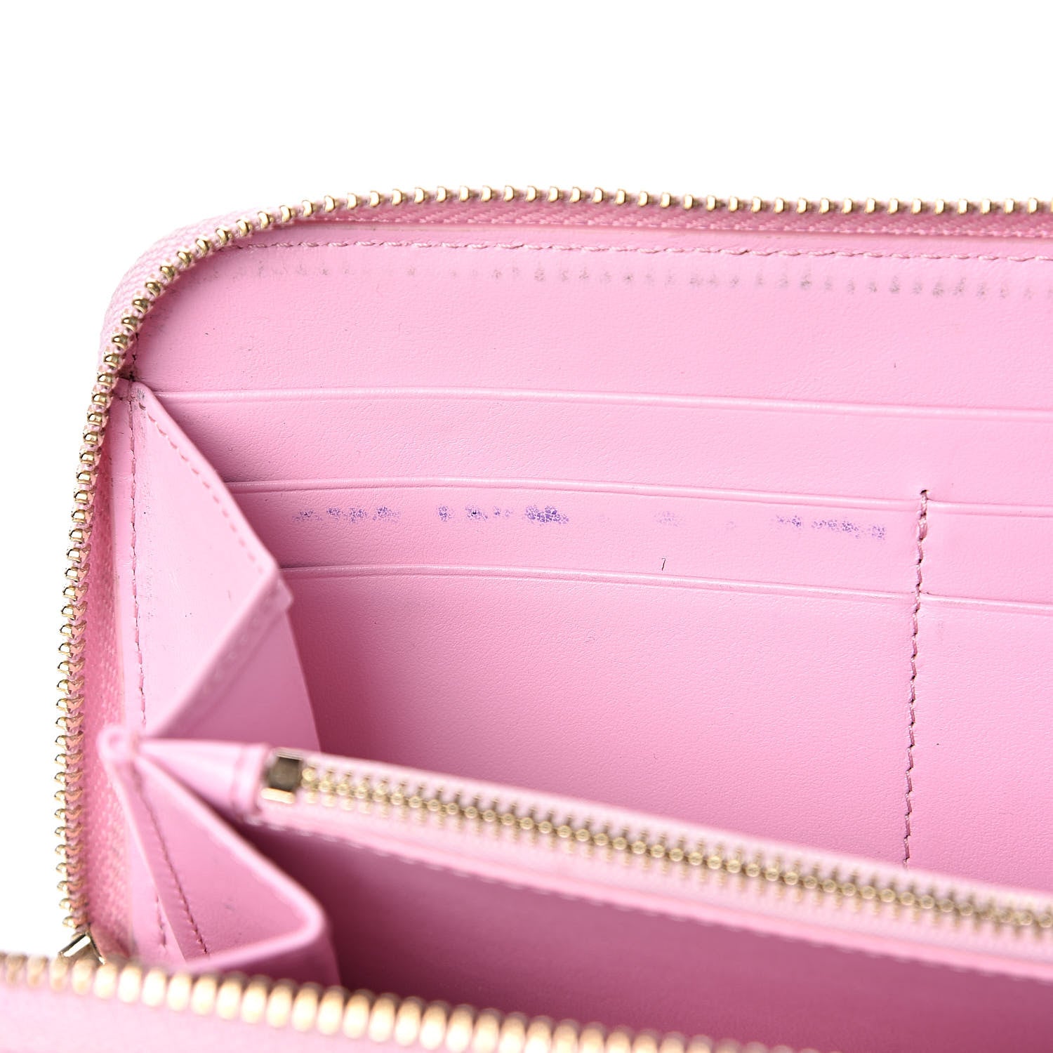 Versace Vitello Palazzo Medusa Zip Around Wallet Pink 9 of 10