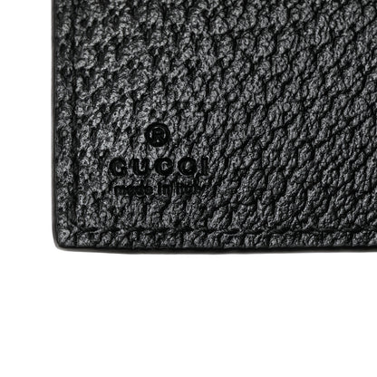 Gucci Calfskin Boar Effect GG Marmont Card Case Black 6 of 7