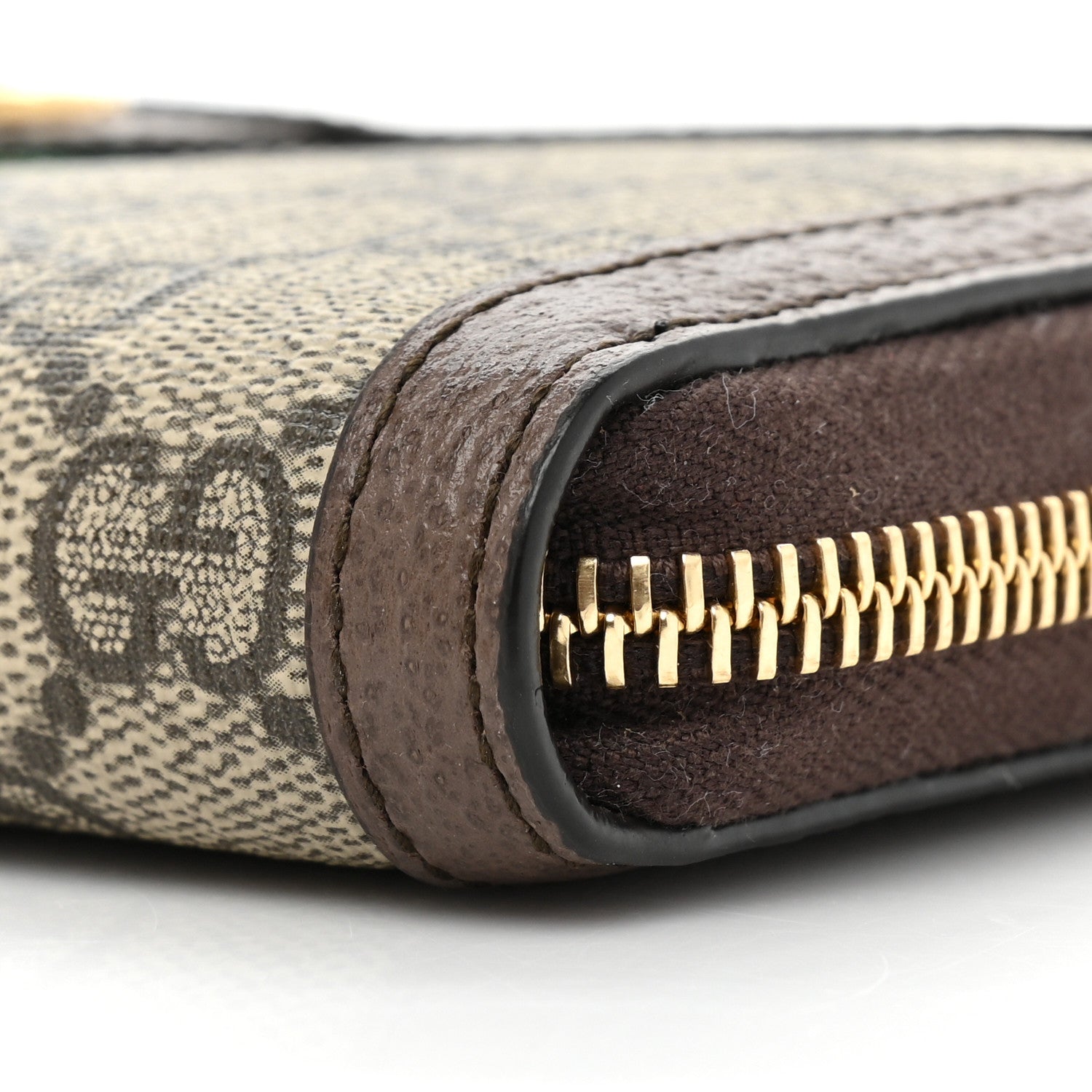 Gucci GG Supreme Monogram Web Ophidia Zip Around Wallet Brown 11 of 11