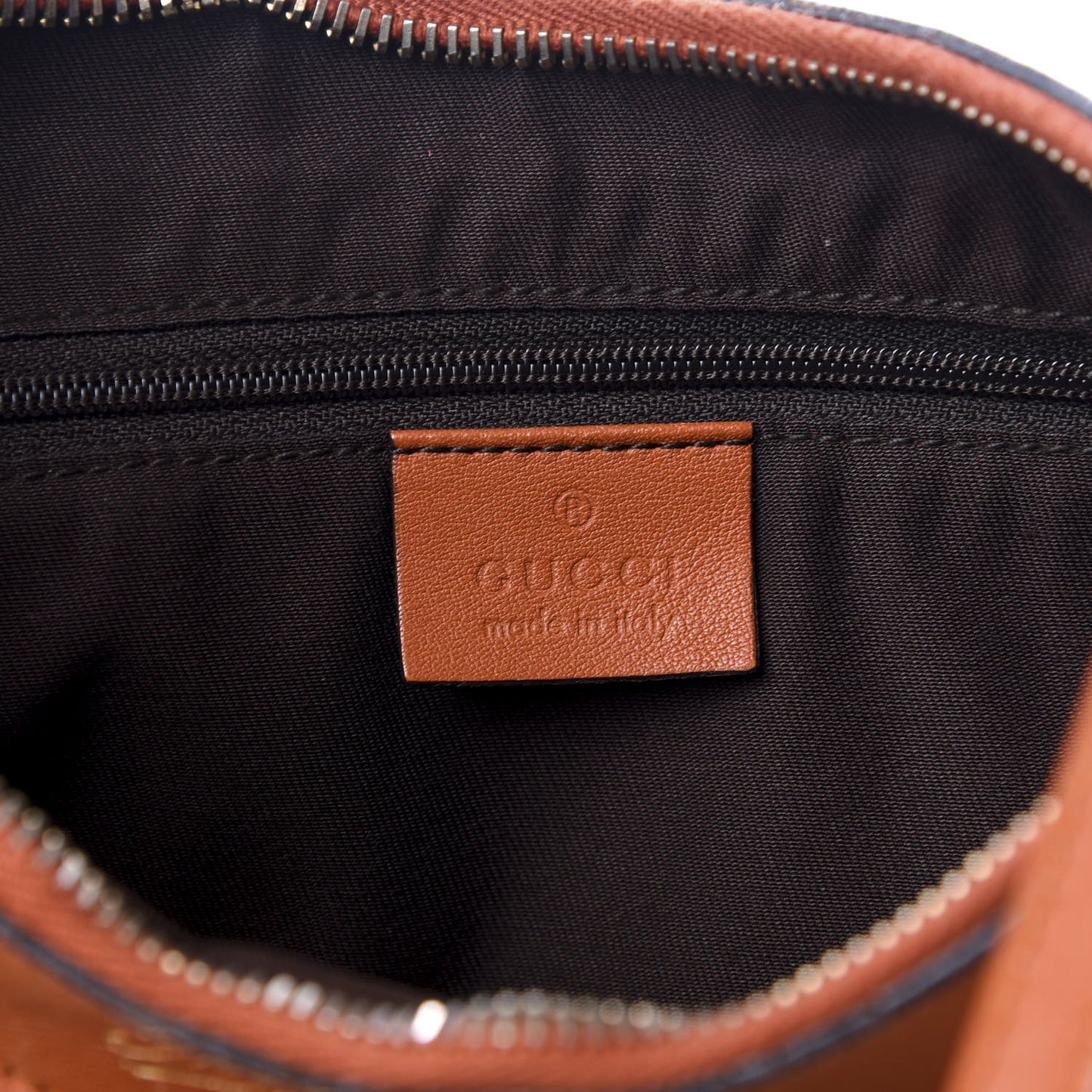 Monogram Medium D Gold Ring Hobo Orange