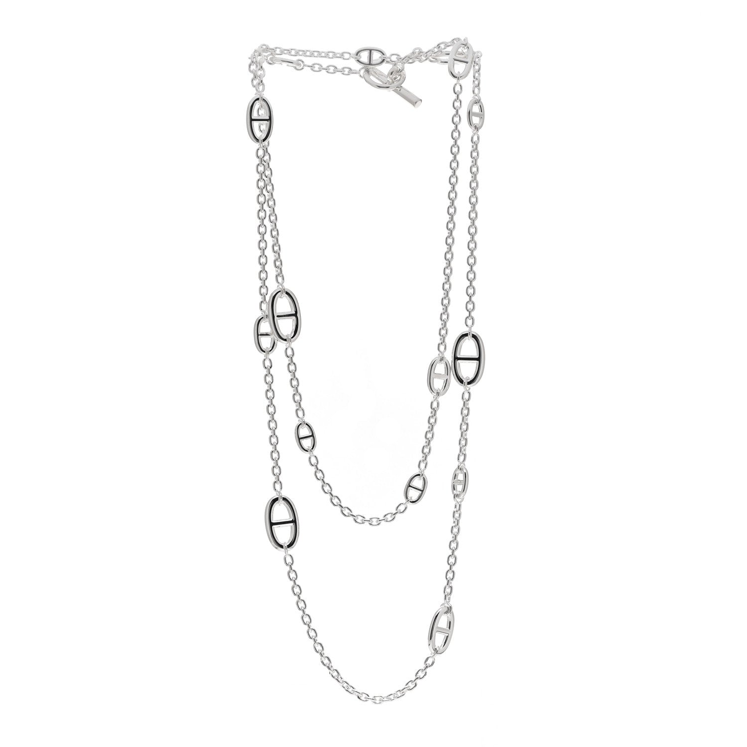 Hermes Sterling Silver Farandole Necklace 120 3 of 5