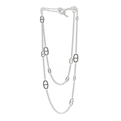 Hermes Sterling Silver Farandole Necklace 120 3 of 5