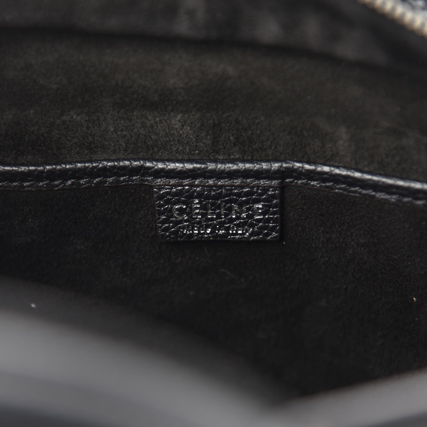 Drummed Calfskin Nano Luggage Black