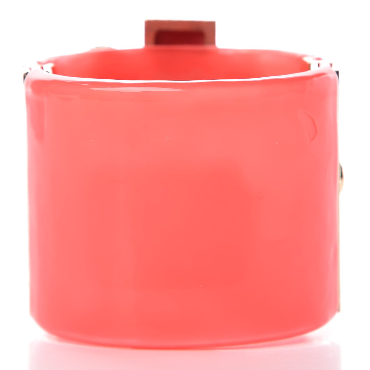 Resin Enamel Pearl CC Cabochon Cuff Pink