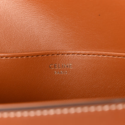 Celine Smooth Calfskin Tabou Clutch On Strap Tan 6 of 11
