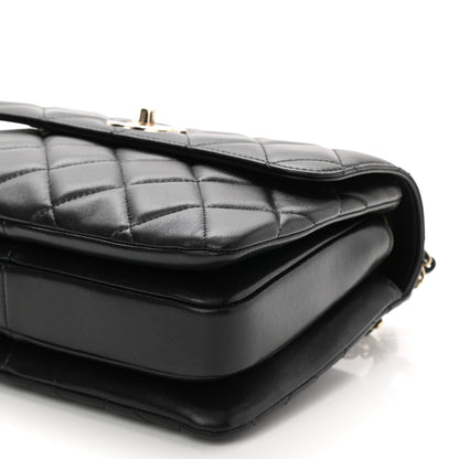 Chanel Lambskin Quilted Small Trendy CC Dual Handle Flap Bag Black 11 of 12