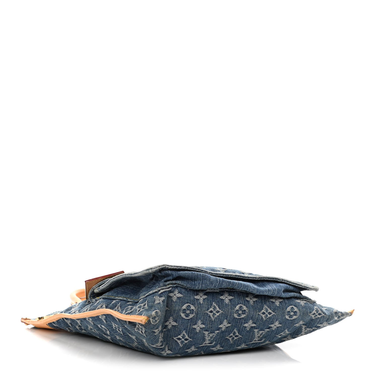 Louis Vuitton Monogram Denim Sac Plat Blue 4 of 17