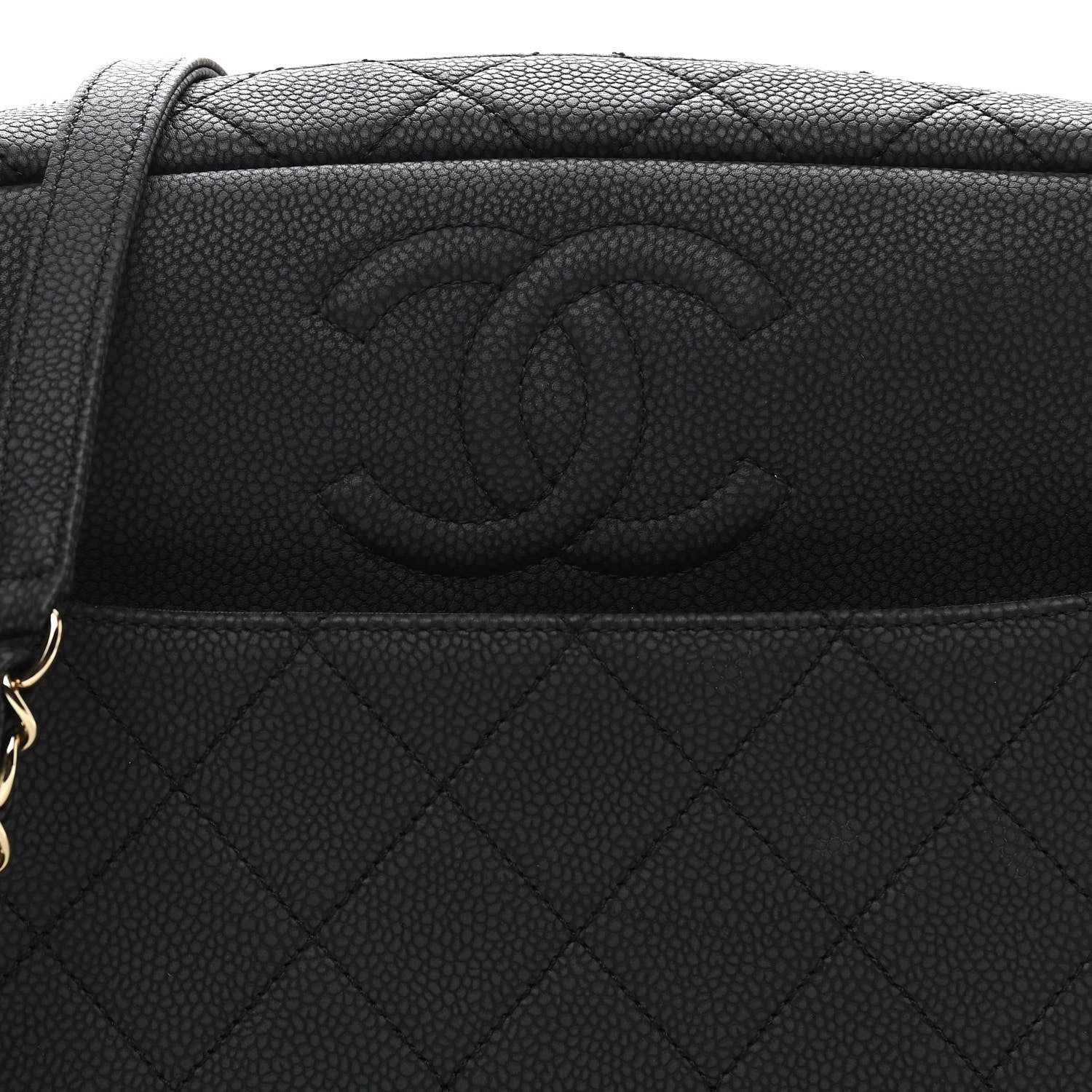 Chanel Caviar Quilted Large Coco Tassel Camera Case Black 8 of 10