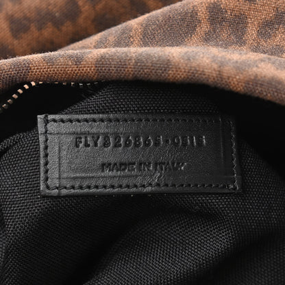 Saint Laurent Printed Canvas Leopard Classic Hunting Backpack Brown 12 of 21