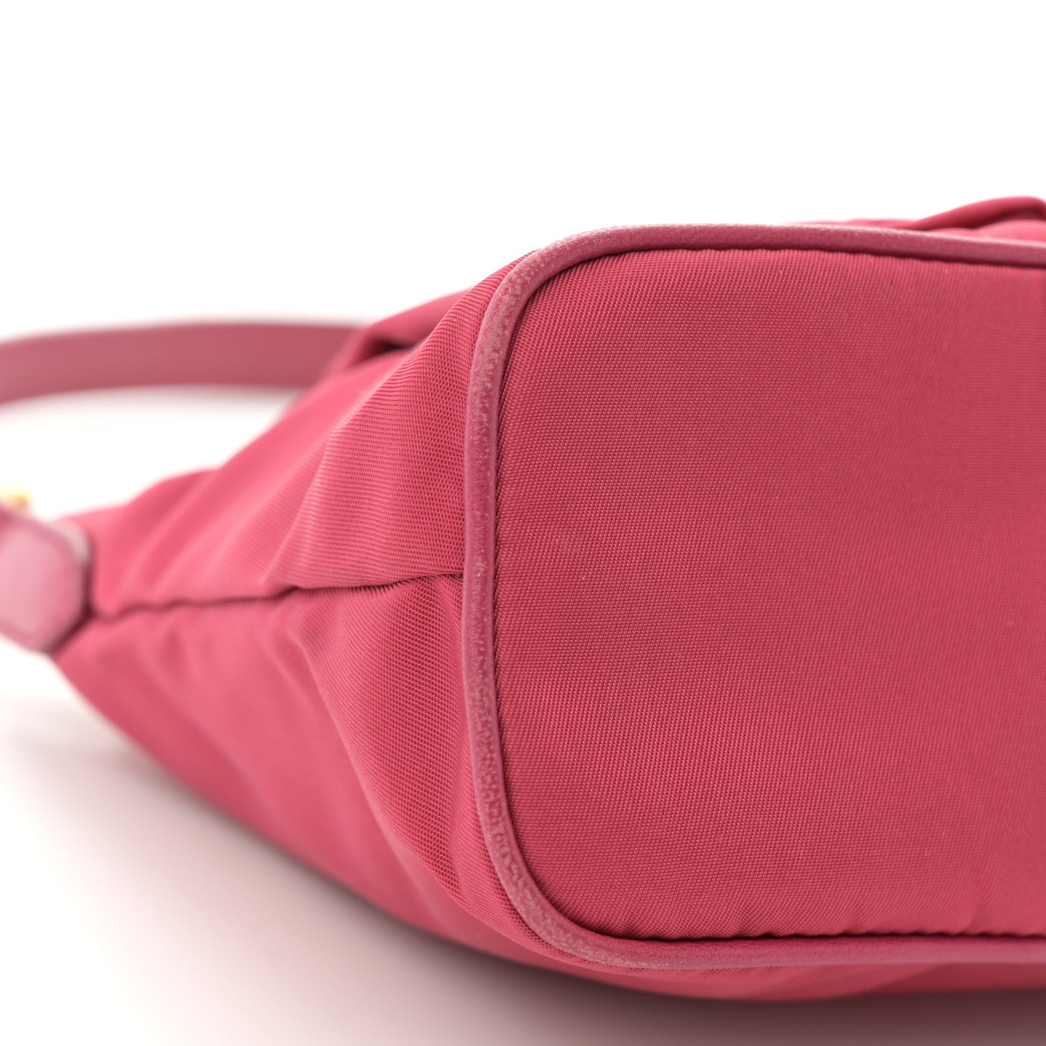 Prada Tessuto Nylon Bow Shoulder Bag Begonia 9 of 12