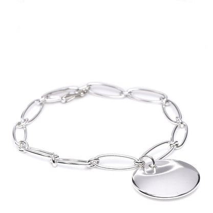 Tiffany Sterling Silver Elsa Peretti Disk Bracelet 1 of 5