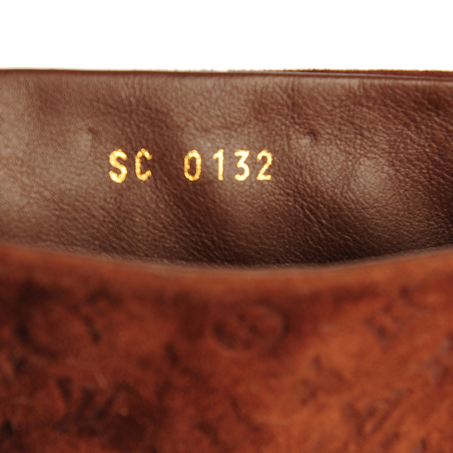 Louis Vuitton Calfskin Suede Monogram Over The Knee Heeled Boots 39 Brown 7 of 10