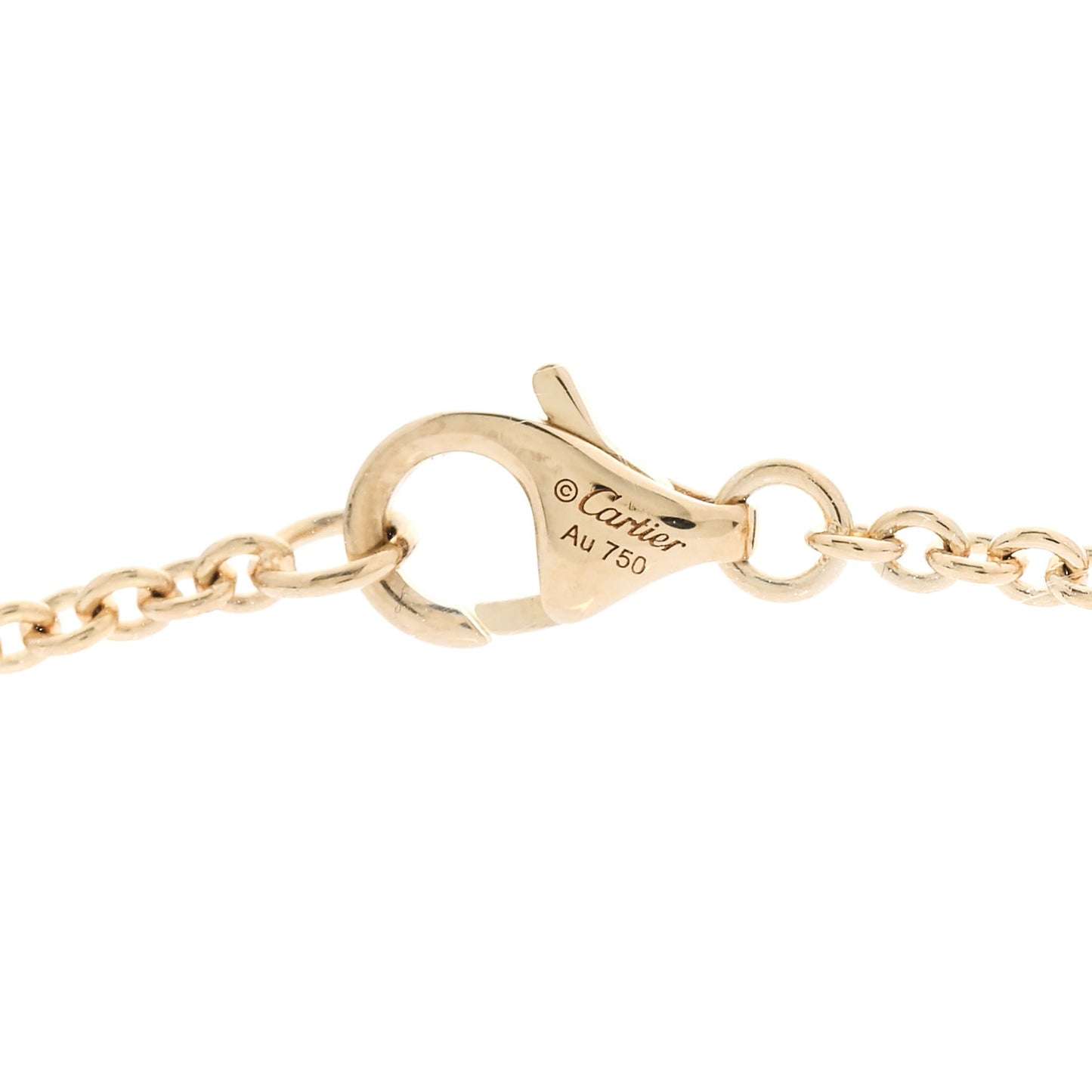 18K Yellow Gold Interlocking LOVE Necklace