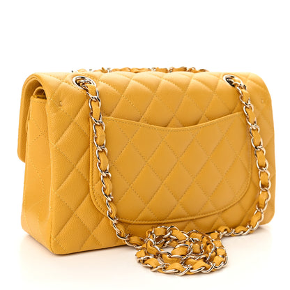 Chanel Caviar Quilted Small Double Flap Yellow 3 of 11