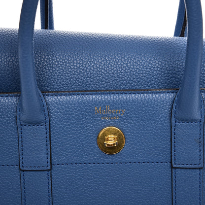 Mulberry Classic Grain Calfskin Small Bayswater Porcelain Blue 7 of 10