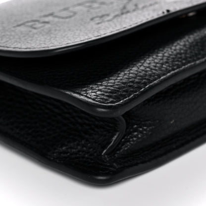 Burberry Soft Grain Embossed Hampshire Wallet on Chain Black 9 of 19