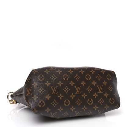 Louis Vuitton Monogram Flower Zipped Tote MM Black 4 of 10