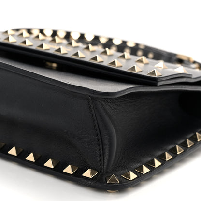 Valentino Garavani Vitello Rockstud Side Slip Crossbody Black 9 of 9