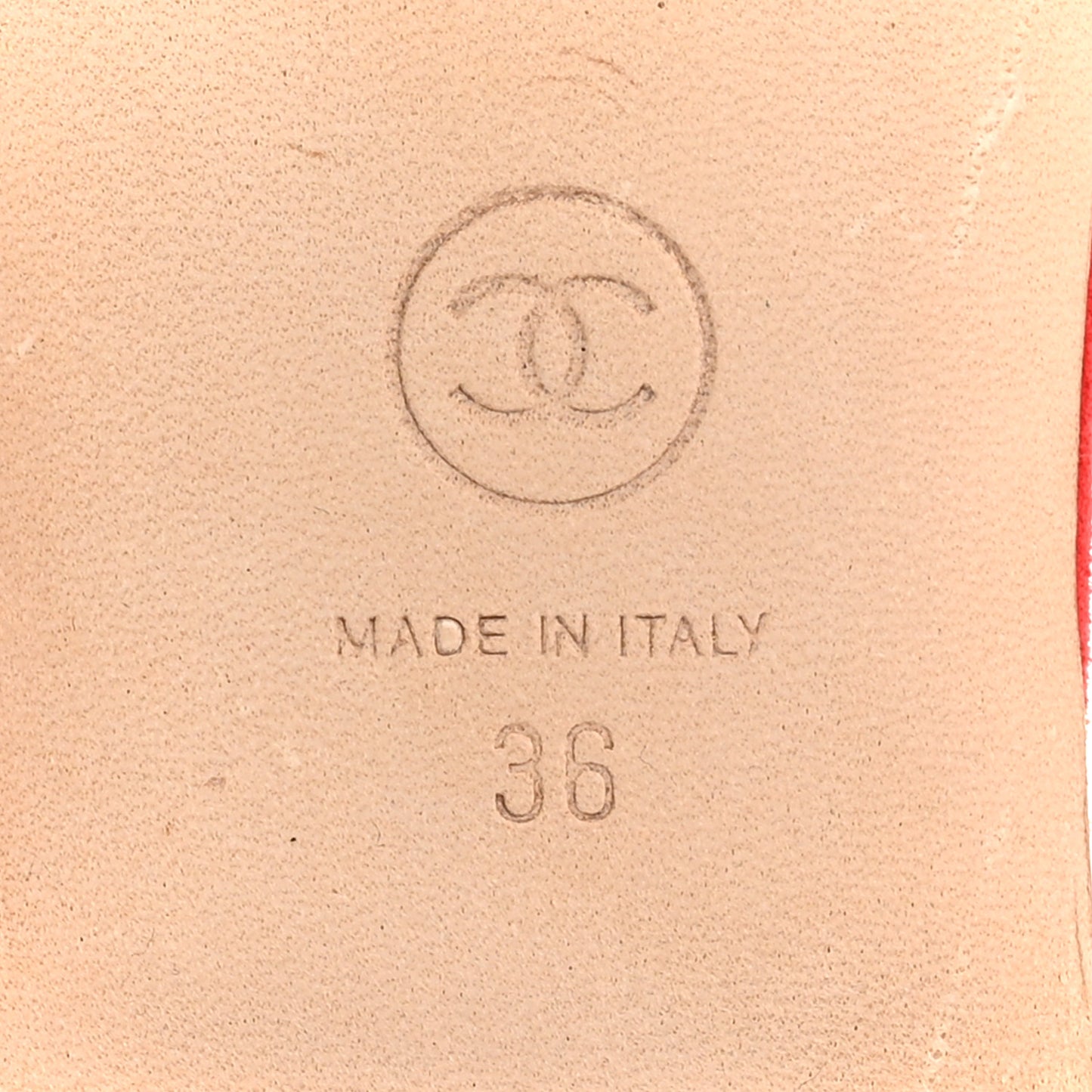 Suede Calfskin Thong Sandals 36 Red