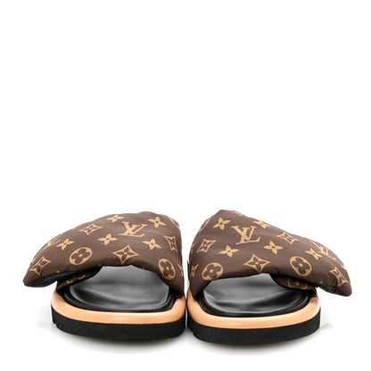 Louis Vuitton Nylon Monogram Pool Pillow Comfort Mule 39 Cacao Brown 3 of 9