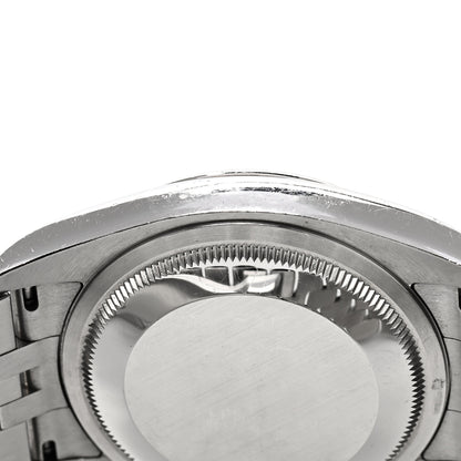 Rolex Stainless Steel 18K White Gold 36mm Oyster Perpetual Datejust Watch Roulette Silver Motif 116234 5 of 5
