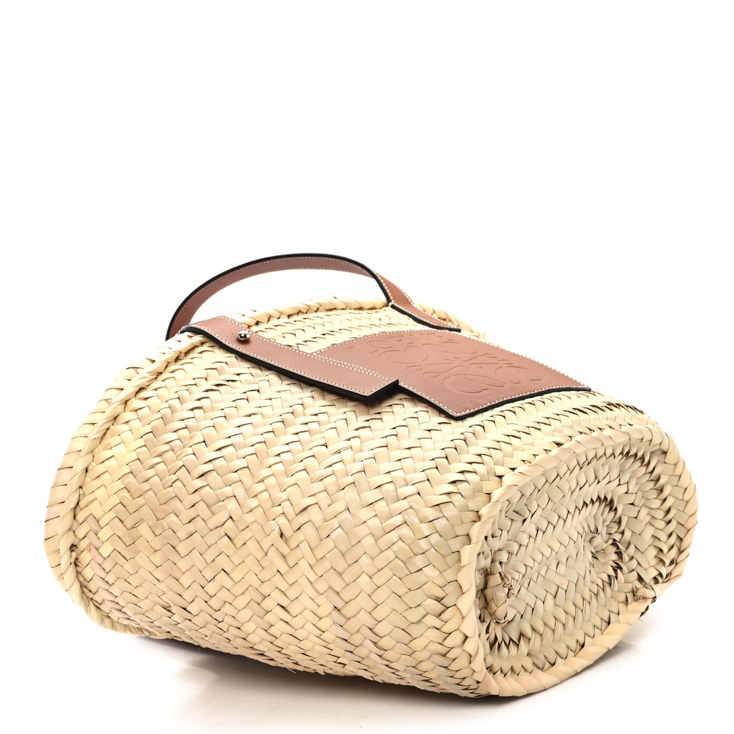 Raffia Basket Tote Bag Natural Tan