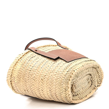 Loewe Raffia Basket Tote Bag Natural Tan 4 of 11