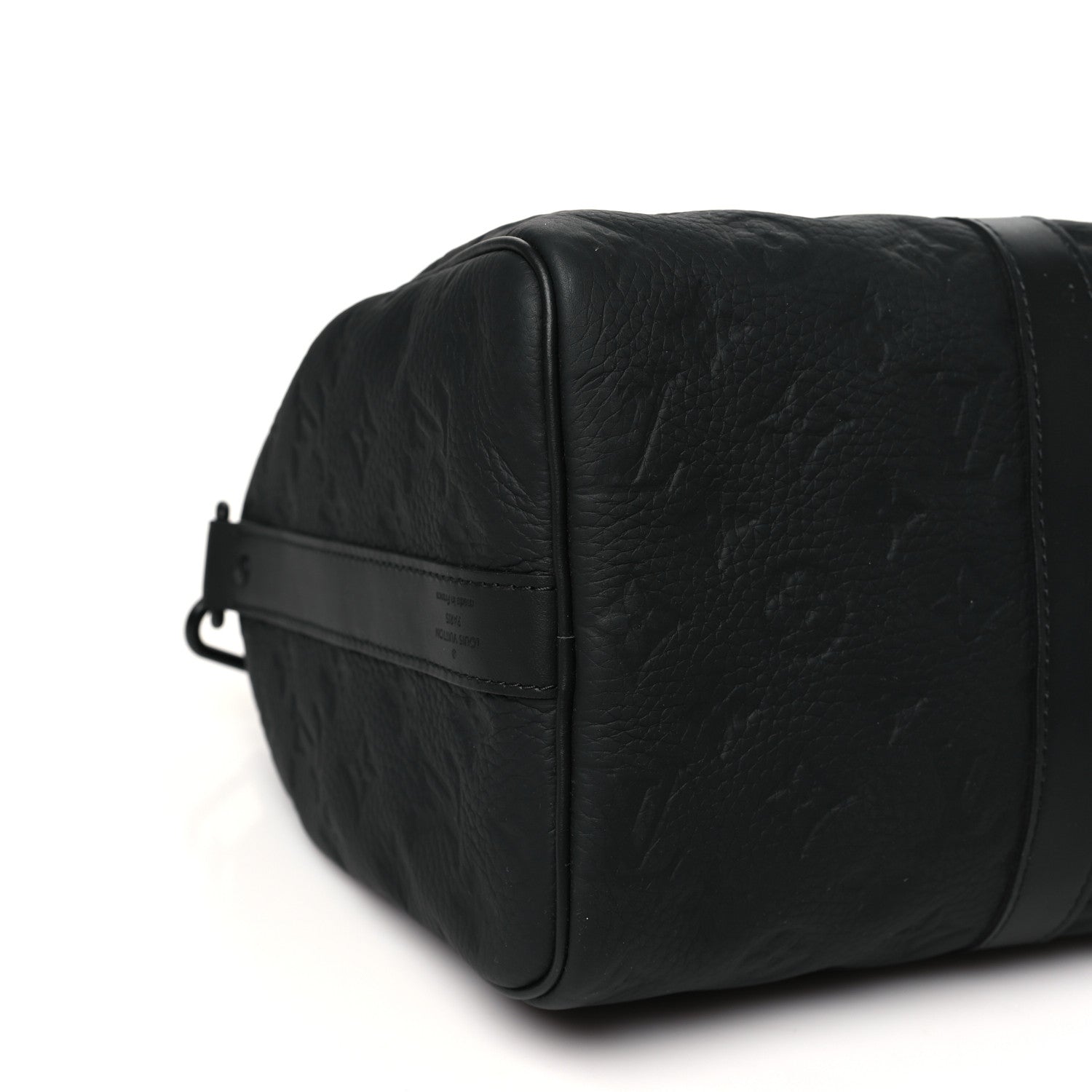 Louis Vuitton Monogram Taurillon Keepall Bandouliere 35 Black 8 of 9