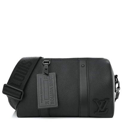 Louis Vuitton Grained Calfskin Aerogram City Keepall Black 1 of 8
