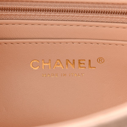 Chanel Lambskin Quilted Mini Pearl Crush Rectangular Flap Light Beige 6 of 11