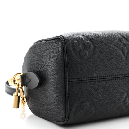 Louis Vuitton Empreinte Monogram Giant Speedy Bandouliere 20 Black 8 of 10