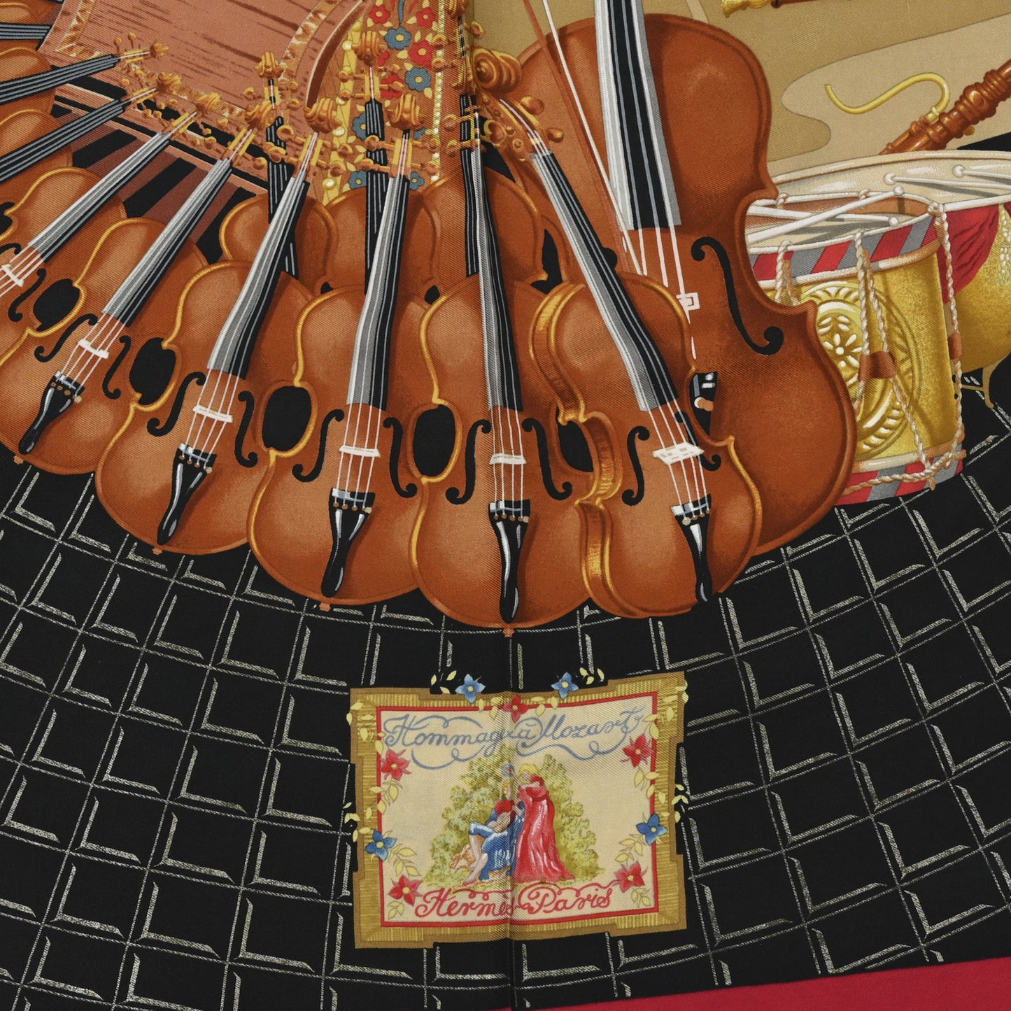 Silk Hommage A Mozart Scarf 90