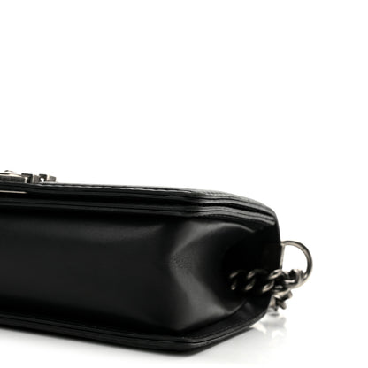 Chanel Calfskin Double Stitch New Medium Boy Flap Black 10 of 13