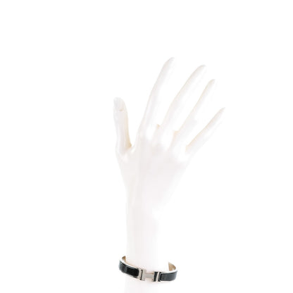 Hermes Enamel Narrow Clic Clac H Bracelet GM Black 2 of 4