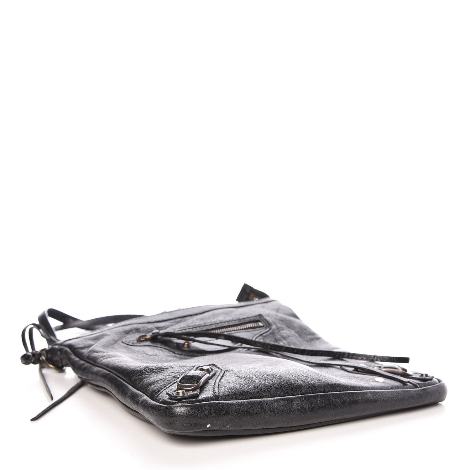 Balenciaga Agneau Classic Hardware Flat Crossbody Black 4 of 11
