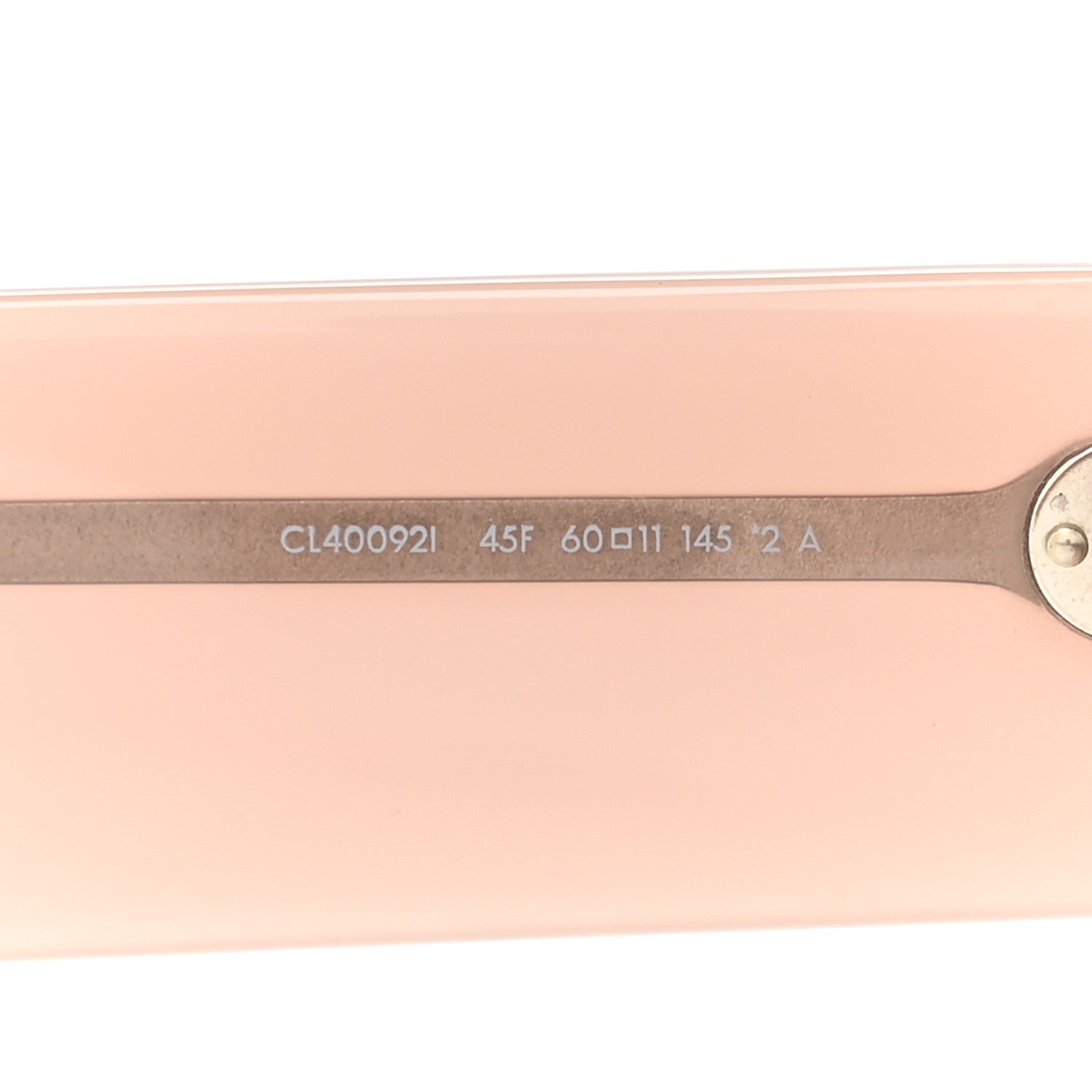 Celine Acetate Flat Top Rectangular Sunglasses CL40092I Shiny Milky Hazelnut 5 of 8