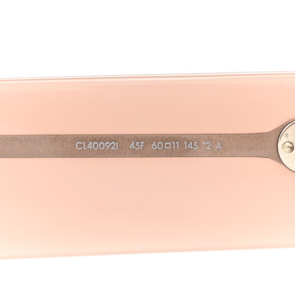 Celine Acetate Flat Top Rectangular Sunglasses CL40092I Shiny Milky Hazelnut 5 of 8