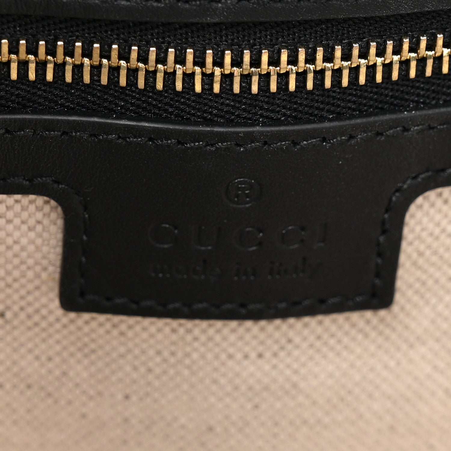 Gucci Arabella Calfskin Horsebit 73 Medium Bucket Bag Black 6 of 10