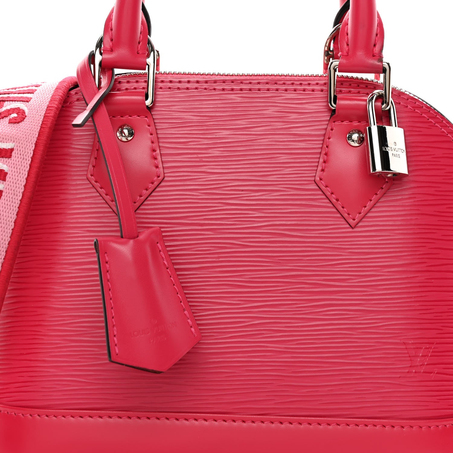 Louis Vuitton Epi Jacquard Alma BB Rose Pondicherry 7 of 9