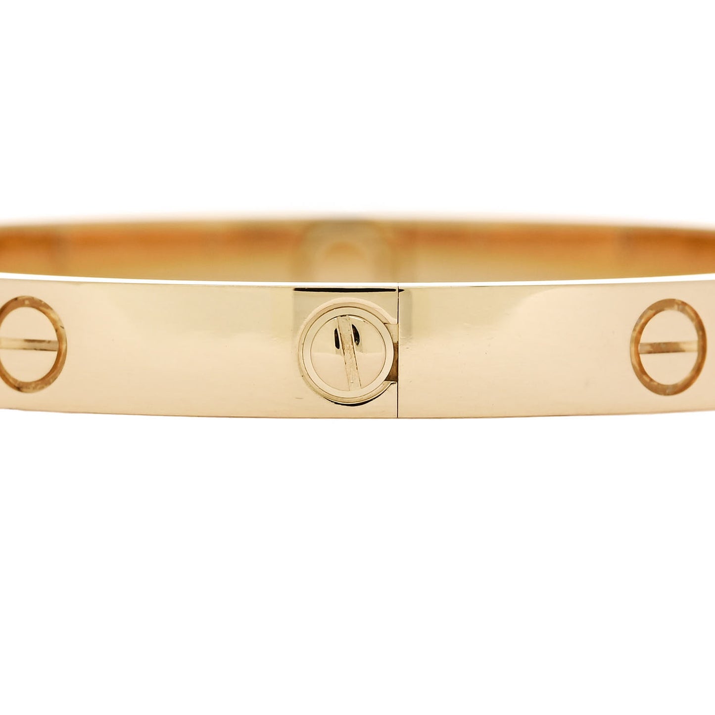 18K Yellow Gold 4 Diamond LOVE Bracelet 18