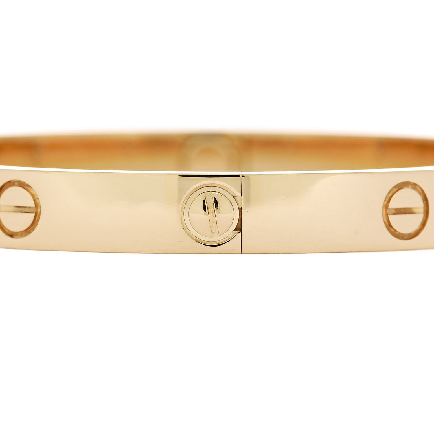 Cartier 18K Yellow Gold 4 Diamond LOVE Bracelet 18 5 of 9