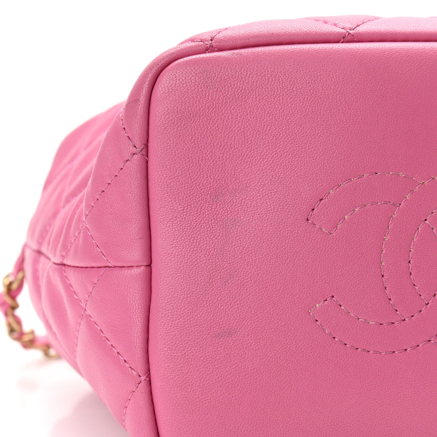 Lambskin Quilted Small Perfect Meeting Hobo Pink