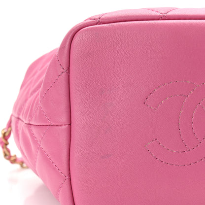 Chanel Lambskin Quilted Small Perfect Meeting Hobo Pink 11 of 12