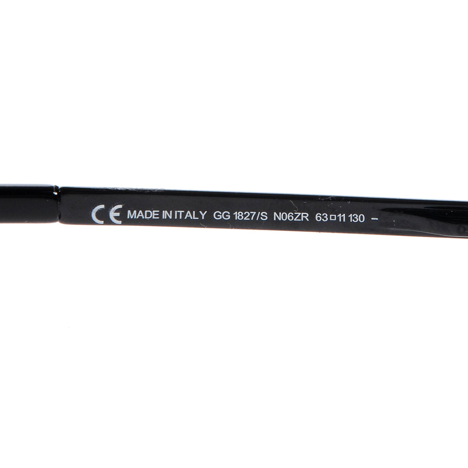 Gucci Aviator Sunglasses 1827/S Black 4 of 5