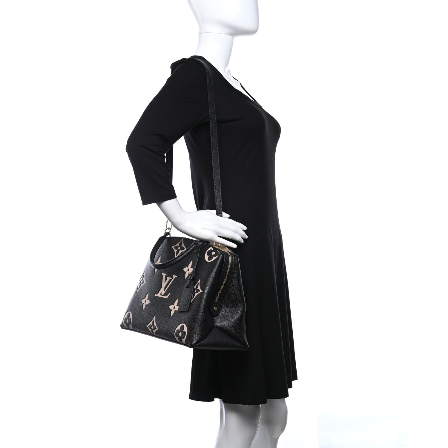 Louis Vuitton Empreinte Monogram Giant Grand Palais Black Beige 2 of 8