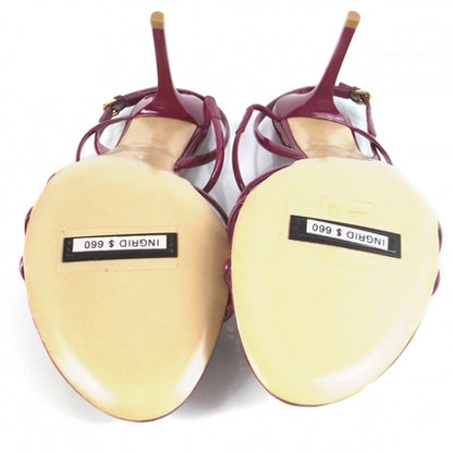 Louis Vuitton Ingrid Strappy Heels Raspberry Pink 4 of 6